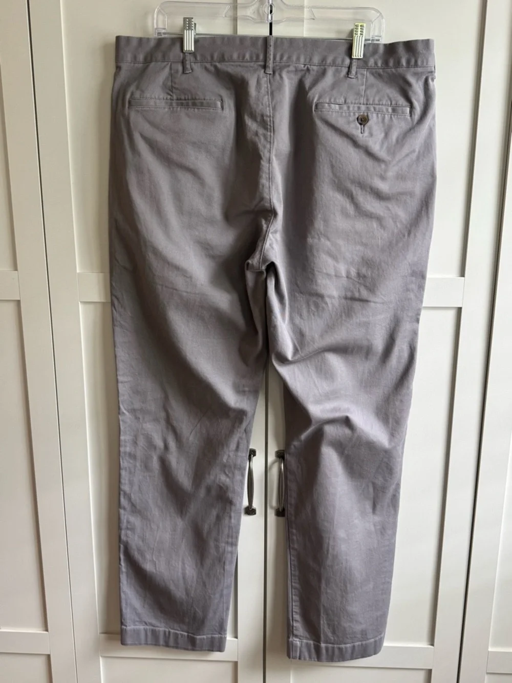J. Crew Factory Men's Straight-Fit Flex Chino Pants Size 38x32 Grey/Slate